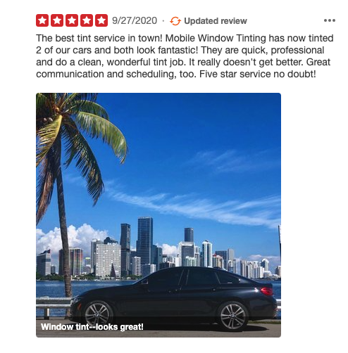 Mobile Window Tinting Miami